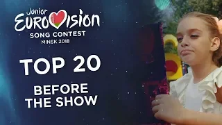 Junior Eurovision 2018 - Top 20 (Before the show)