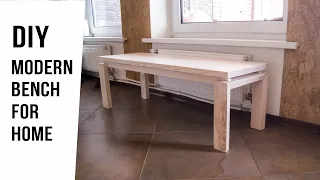 DIY Modern bench for home | Скамейка из сосны своими руками