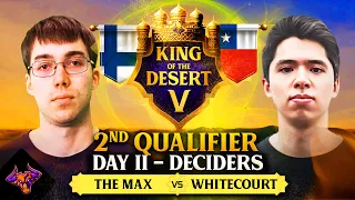 TheMax vs WhiteCourt KOTD5 LAST QUALIFIER DECIDER #ageofempires2