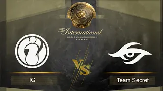 [Обзор] [Invictus Gaming vs Team Secret ] Бо3/Игра1 Интернешенл 10 / 1/2 финала // IG - TS