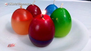 How to make Candles Using An Eggshell | Make Your Own Molds for candles | JK Arts 1178
