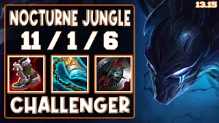 Nocturne vs Vi (Jungle) - KR Challenger - Patch 13.15