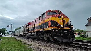 Kansas City Southern ES44AC 4835 east at Roselle, Illinois on May 9, 2024