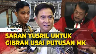 Saran Yusril Mahendra untuk Gibran Pasca Putusan Mahkamah Konstitusi