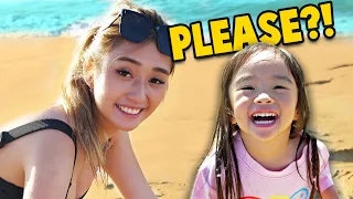 My daughter forces me to go to the beach! Twice!