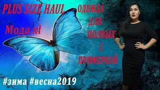 PLUS SIZE HAUL/ОДЕЖДА ДЛЯ ПОЛНЫХ С ПРИМЕРКОЙ. Мода xl #зима #весна2019