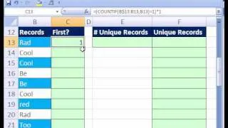 Excel Magic Trick #187: Unique List w Dynamic Formula