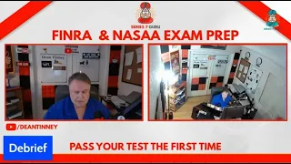 Q & A Live Stream for any and all FINRA/NASAA Exams March 7, 2023, 5 PM PT