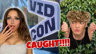 WE SNUCK into VIDCON!! (GOT CAUGHT!) pt. 1