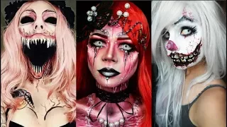 INCREIBLES MAQUILLAJES PARA HALLOWEEN 2023 Easy Halloween Makeup Tutorial 2024 #halloween2023