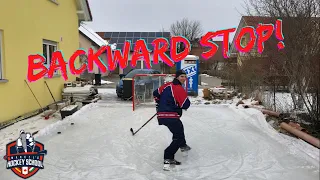 Ice Skating: Backward Stopping Tutorial