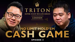 No Limit Hold'em CASH GAME | Episode 3 - Triton Poker London 2023 Part 1