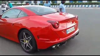 EXCLUSIVE footage of a 3.5 cr Ferrari hours before it met a deadly accident near Kolkata
