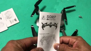 how to set up SG907 and SG 901 drone and tips