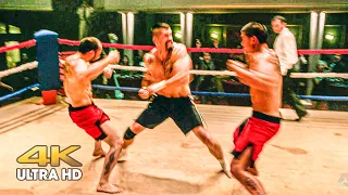 Boyka vs. the Ozerov brothers. Fighting with two at the same time. Boyka: Undisputed IV (2016)