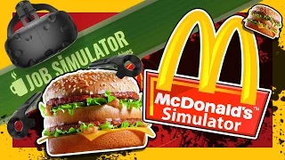 McDonald's Simulator - Job Simulator Virtual Reality (HTC Vive Gameplay) ft. WhoKnowsZombie