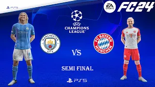 FC 24 - Manchester City Vs Bayern Munich | UEFA Champions League Semi Final Full Match | PS5™ [4K60]