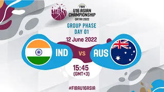 India v Australia | Full Basketball Game | FIBA U16 Asian Championship 2022