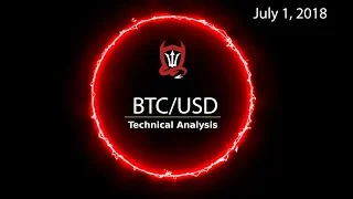 Bitcoin Technical Analysis (BTC) : How Deep Is Your BTC Love?  [July 1, 2018]