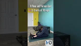 3 step Jefferson curl for low back pain.