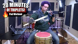 20 Minute Triplet Workout! - Build Wicked Hands In 2022! 💪🏽🥁