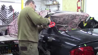 Хендай Соната, день 4. Body repair after an accident.