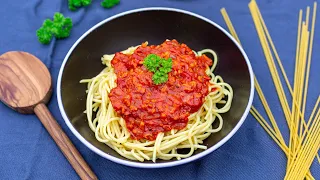 🥕 Vegane Bolognese mit Haferflocken