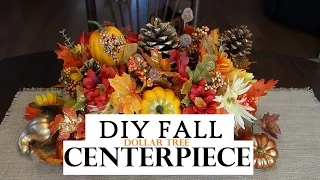 How to make a Fall Centerpiece - Dollar Tree Decor