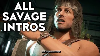 Mortal Kombat 11 Rambo's Most Savage Dialogue Intros MK11