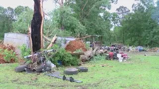 Mobile home park gets damage from storms across LA and Mississippi