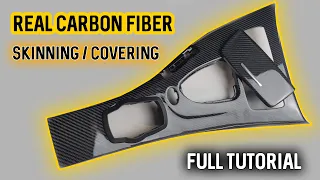 DIY Tutorial - How to make a carbon fiber / carbon fiber center console? tips & tricks!