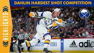 Rasmus Dahlin Takes Second Place In Hardest Shot Competition At NHL All-Star Weekend!