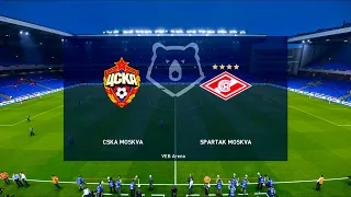 CSKA Moscow vs Spartak Moscow | 2020-21 Russian Premier Liga | PES 2020