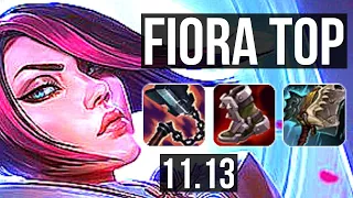 FIORA vs VIEGO (TOP) | 3.4M mastery, 1700+ games, 7 solo kills | KR Grandmaster | v11.13