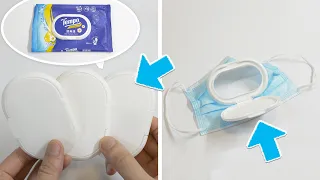 濕紙巾蓋用完別扔，把它放在口罩上有妙用！濕紙巾蓋13個用途 13 ways to recycle wet tissue caps