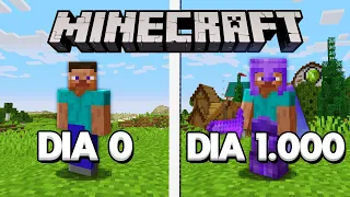 SOBREVIVI 1000 DIAS NO MINECRAFT SURVIVAL - O FILME