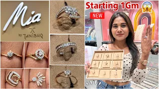 1Gm😍Tanishq Gold & Diamond Finger Ring Designs With Price Mia Collection| Mia By Tanishq Ring 2023