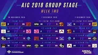 AIC 2018 Quarterfinals Day 2