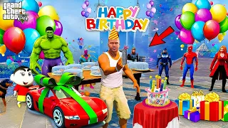 GTA 5: Franklin Birthday Celebration Surprise Plan By Shin Chan in Telugu