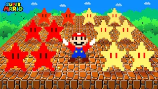 Can Mario Collect More SUPER STARS and RED STARS in New Super Mario Bros.Wii??? | Game Animation