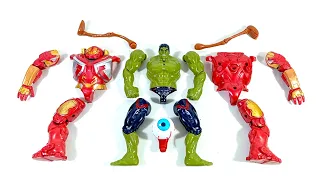 avengers superhero toys.. hulk buster vs siren head vs hulk smash.. merakit mainan..