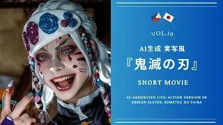 Live-action Demon Slayer AI / Realistic Demon Slayer #demonslayer #shorts #aiアニメ #aianimation