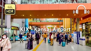 KIX - Kansai Airport Walking Tour - Osaka Japan [4K/HDR/Binaural]