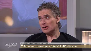 Thorsten Flinck om att diskas från Melodifestivalen: ”Fruktansvärt ledsen” - Malou Efter tio (TV4)