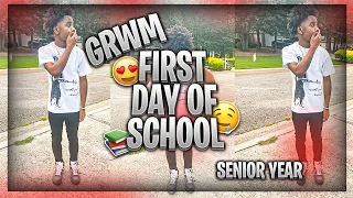 GRWM: FIRST DAY OF SCHOOL VLOG!!!🤯📚| Senior Year