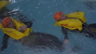 Underwater egress training is a life-saving course