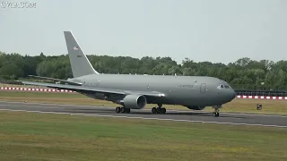 US Air Force Boeing KC-46A Pegasus departure RIAT 2022