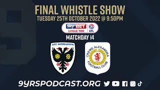 9yrsTV Live | AFC Wimbledon vs Crewe Alexandra | Final Whistle Show