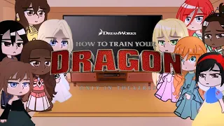 ✨Princesas de Disney reaccionan a películas de Dreamworks🌒[Entrenando a tu Dragón][parte 3/??]