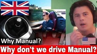 American Reacts Why are manual cars popular in the UK and Europe